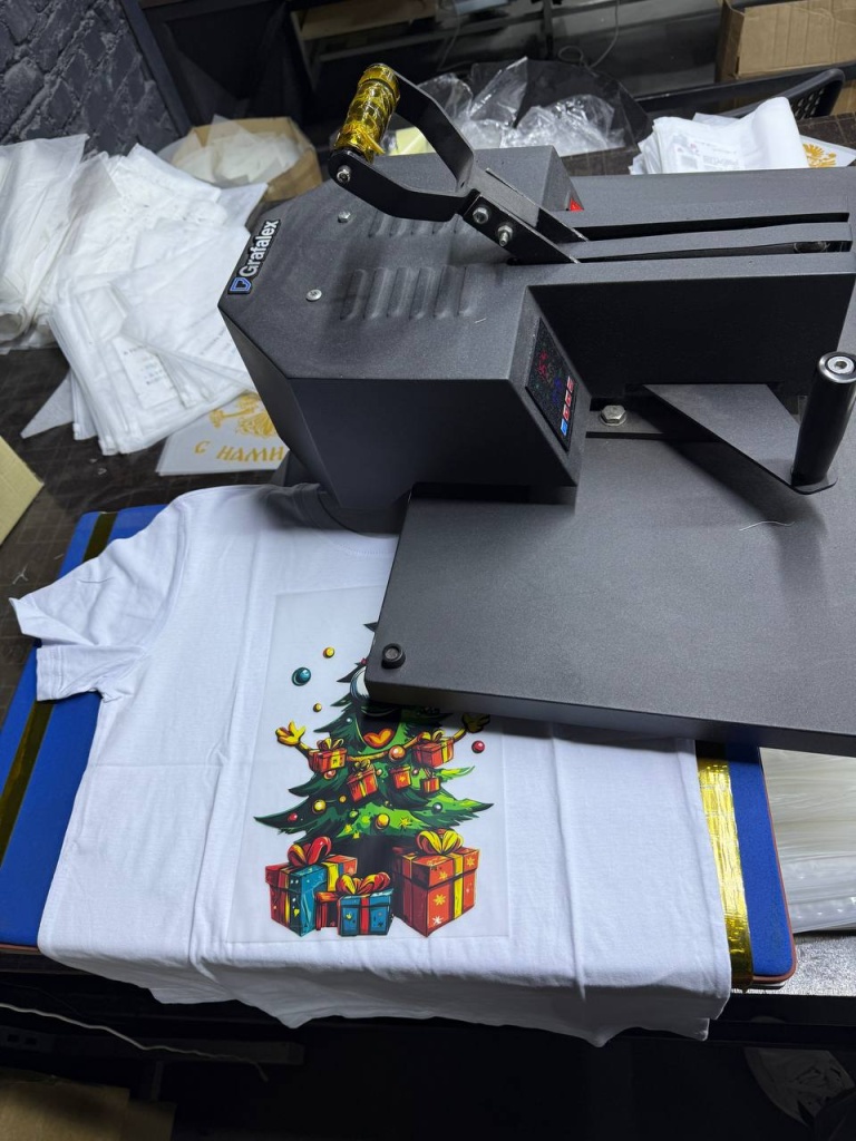 нанесение DTF принта нанесение DTF принта